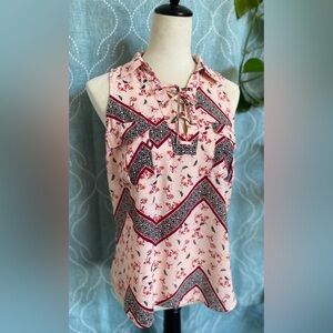 Candies Sleeveless Criscross Tie Top Size M
